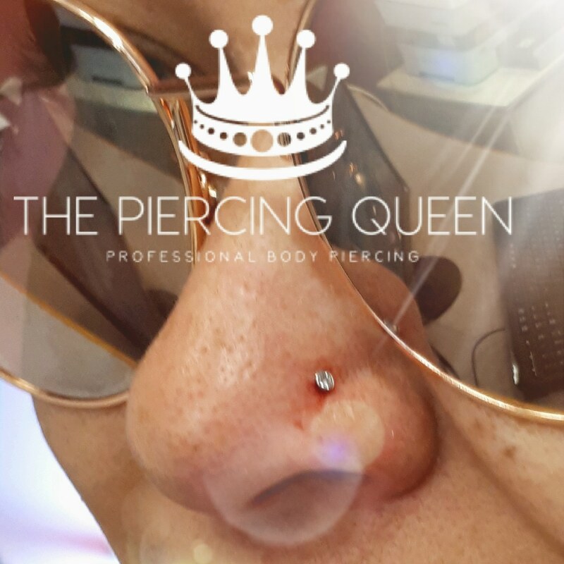 nose piercing pierced nose